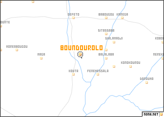 map of Boundourolo