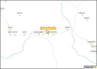 map of Boundou