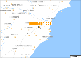 map of Bounds Bridge