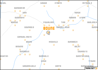 map of Bouné