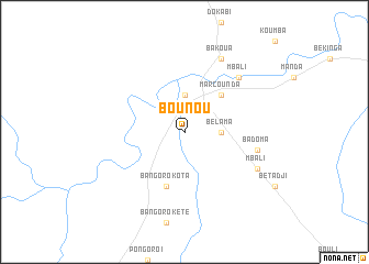 map of Bounou