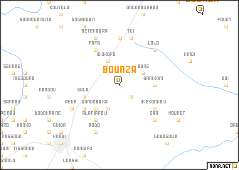 map of Bounza