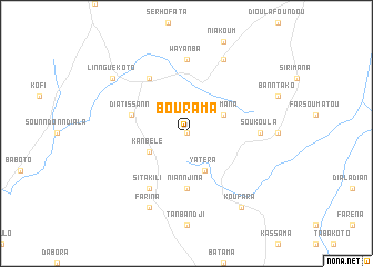 map of Bourama