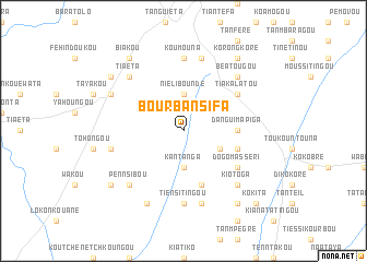 map of Bourbansifa