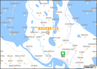 map of Bourbeydé