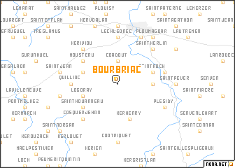 map of Bourbriac