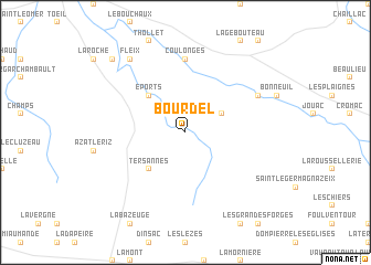 map of Bourdel