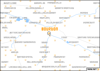 map of Bourdon