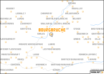 map of Bourg-Bruche