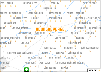 map of Bourg-de-Péage