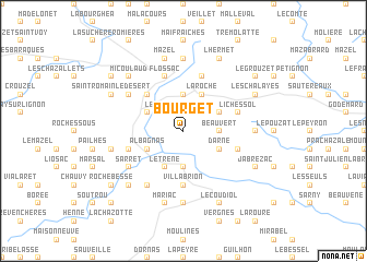 map of Bourget