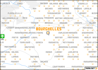 map of Bourghelles