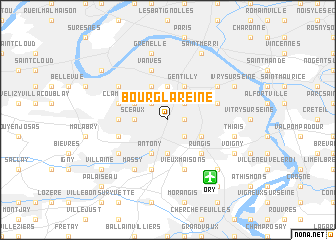 map of Bourg-la-Reine