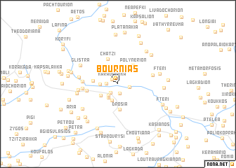 map of Bourniás