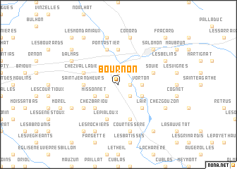 map of Bournon