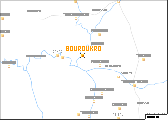 map of Bouroukro