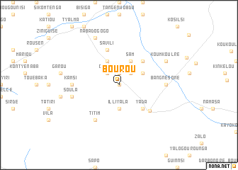 map of Bourou
