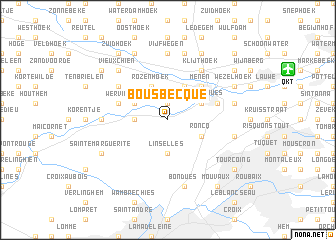 map of Bousbecque