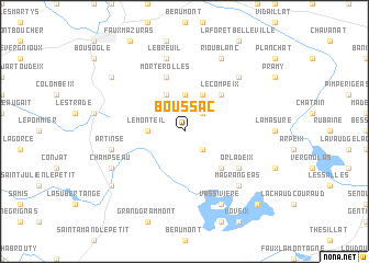 map of Boussac