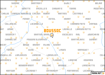 map of Boussac