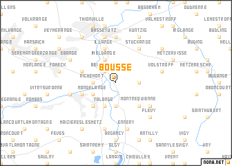 map of Bousse