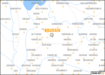 map of Boussié