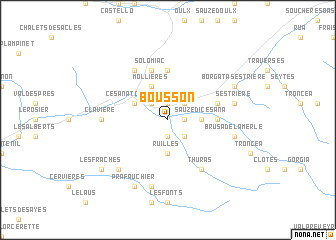 map of Bousson