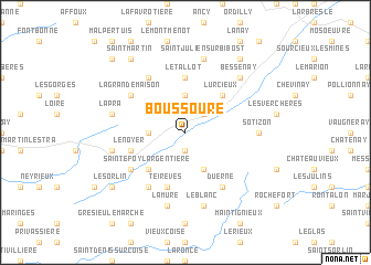 map of Boussoure