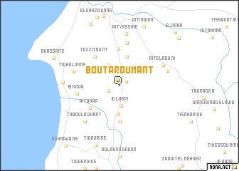 map of Bou Taroumant