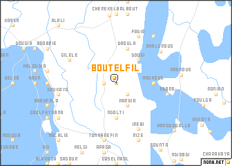 map of Bout el Fîl
