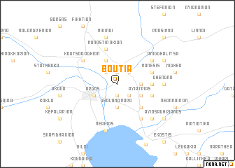 map of Boútia