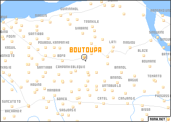 map of Boutoupa