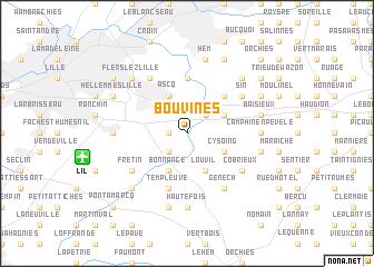 map of Bouvines