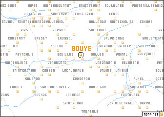 map of Bouyé
