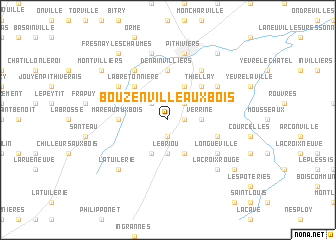 map of Bouzenville-aux-Bois