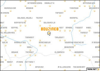 map of Bou Zineb