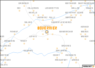 map of Bovernier