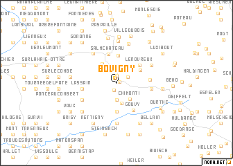 map of Bovigny