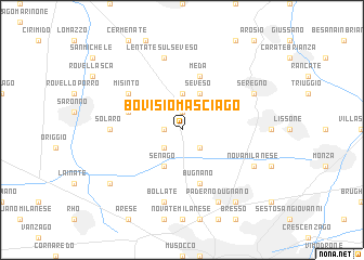 map of Bovisio Masciago