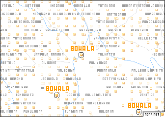 map of Bowala