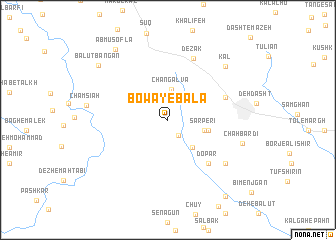 map of Bowā-ye Bālā