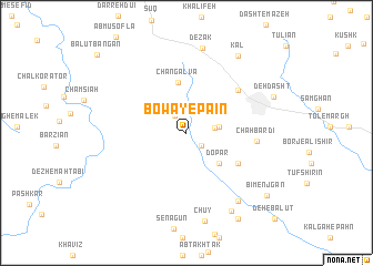 map of Bowā-ye Pā\
