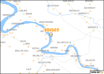 map of Bowden