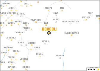 map of Bowebli