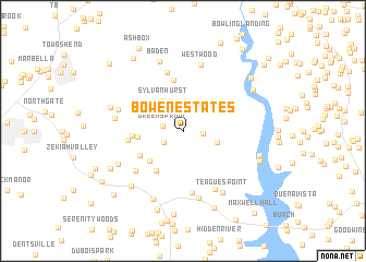 map of Bowen Estates