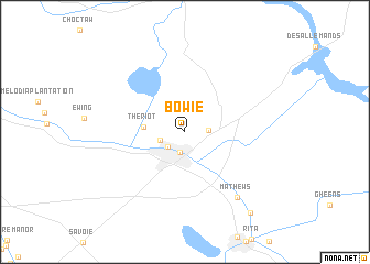 map of Bowie