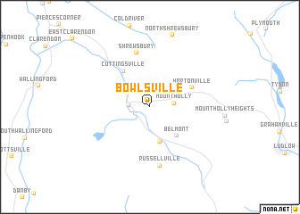 map of Bowlsville