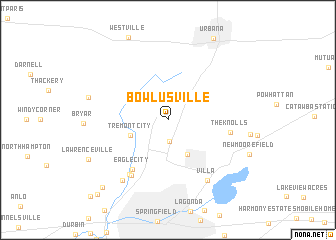 map of Bowlusville