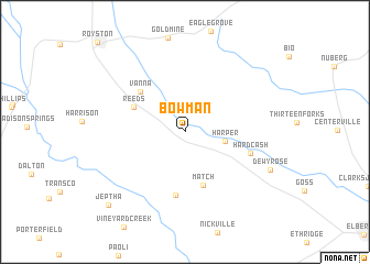 map of Bowman