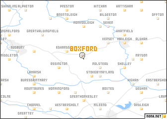 map of Boxford